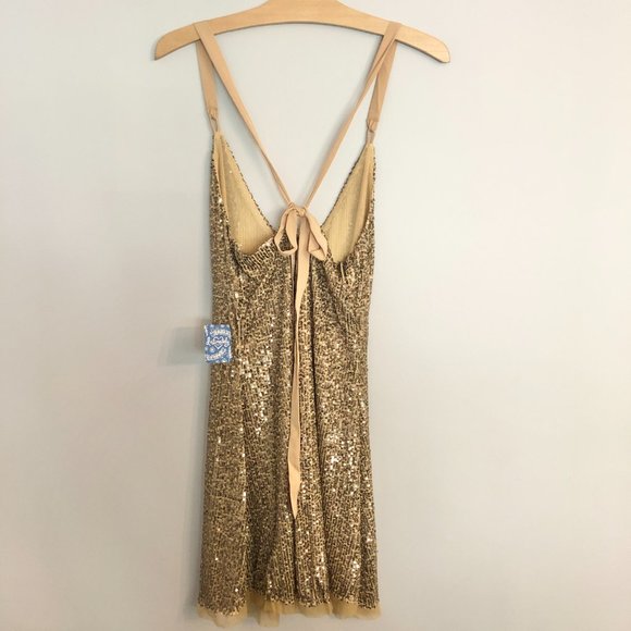 Free People Gold Rush Slip Dress - Picture 7 of 8